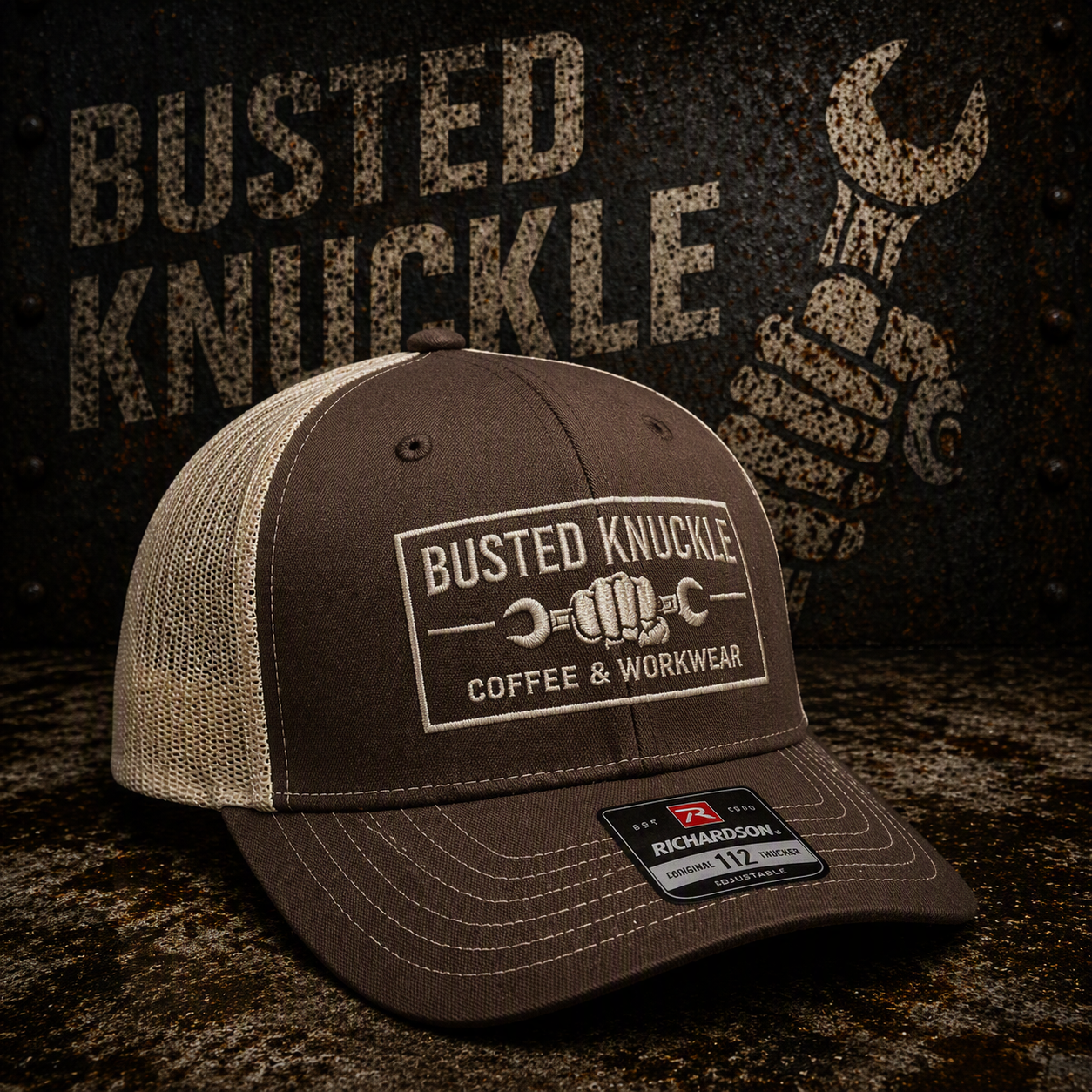 BKB Trucker Hat — Brown / Tan