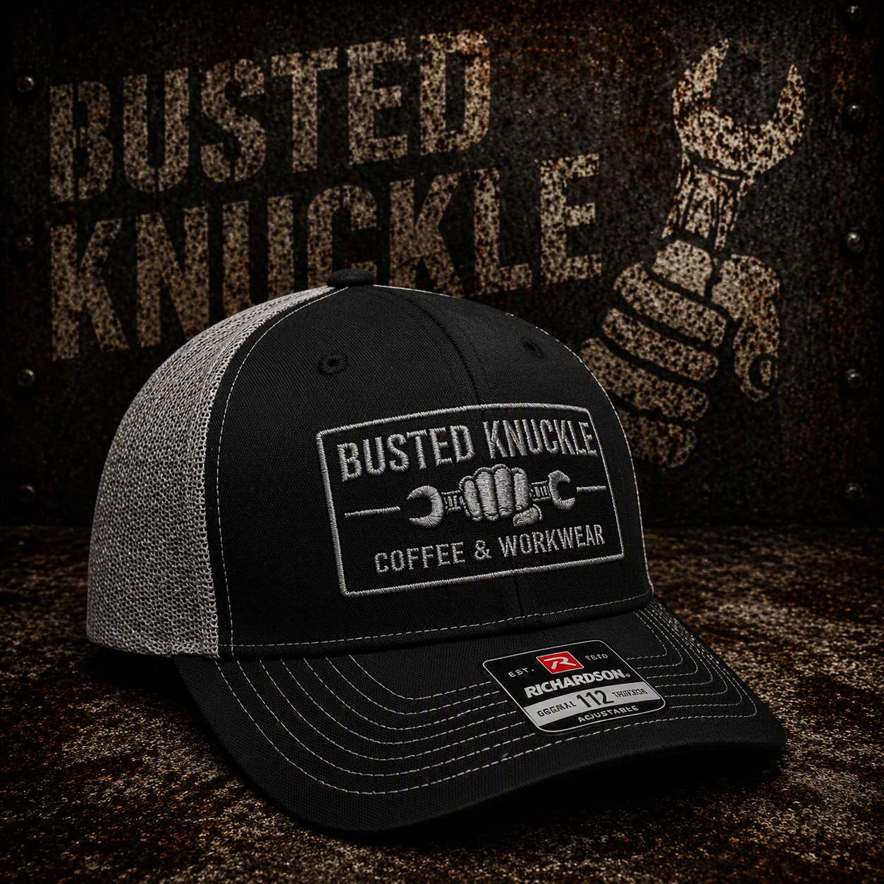 BKB Trucker Hat — Black / Silver