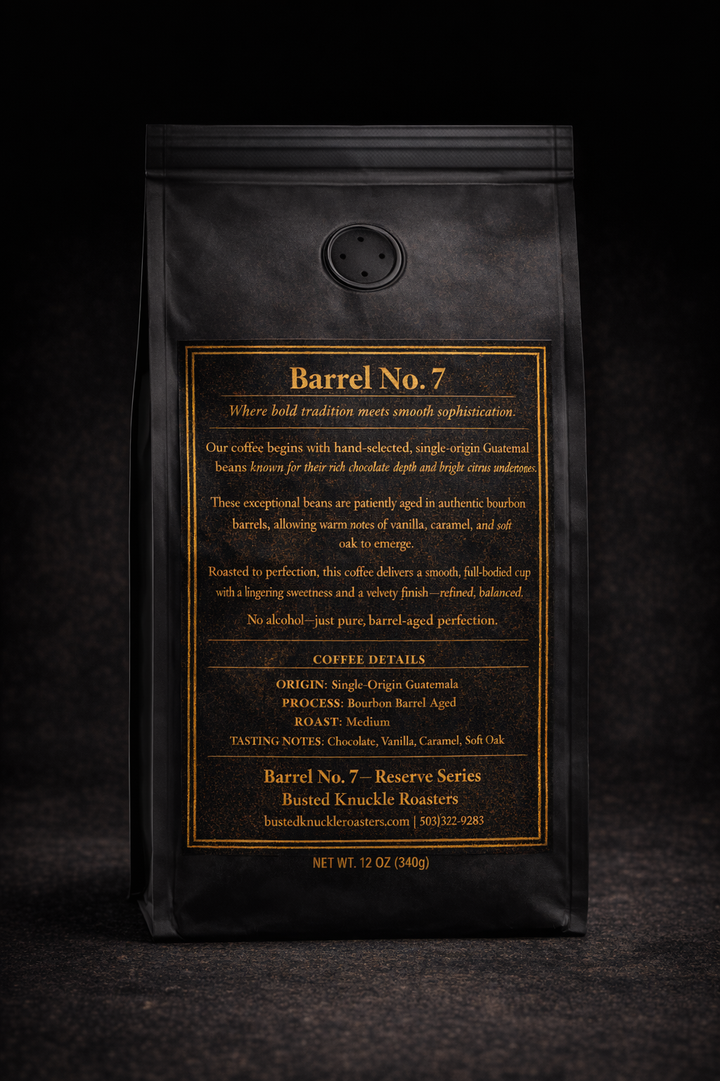 Barrel No. 7 — Bourbon Barrel Aged Coffee | Reserve Series
